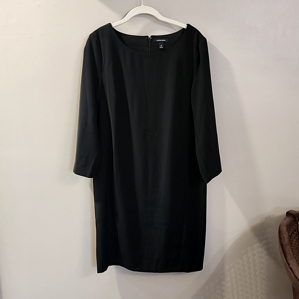 EUC Lands End Little Black Dress - Black (10)